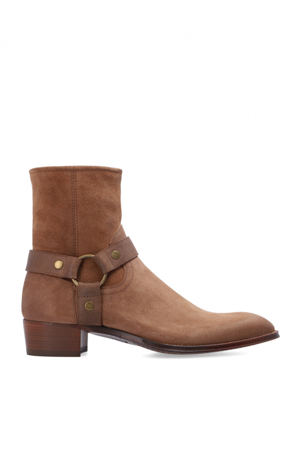 Brown 'Wyatt' ankle boots Saint Laurent - Vitkac Italy